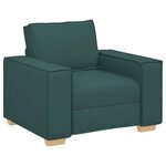 vidaXL Canapé Fauteuil Vert Foncé 100x78x84 cm Tissu