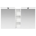 vidaXL Ensemble de Meubles de Salle de Bain 3 Pièces 120 x 14 5 x 70 cm
