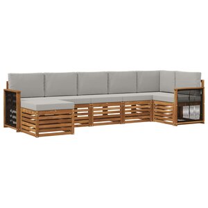 vidaXL Ensemble de canapé d'angle avec coussin 6 Pièces