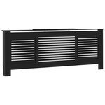 vidaXL Cache-radiateur MDF Noir 205 cm