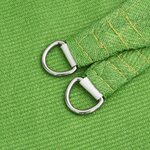 vidaXL Voile d'ombrage 160 g/m² Vert clair 4x4x5 8 m PEHD
