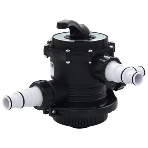 vidaXL Soupape à multi-voies pour filtre à sable ABS 1 5" 6 voies
