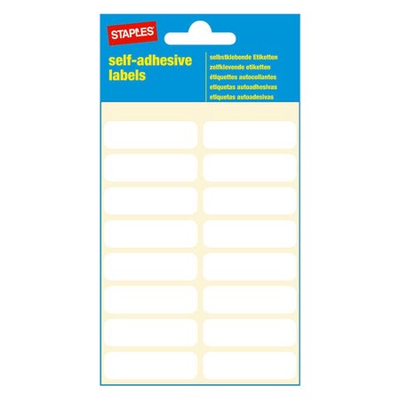 Etiquette multi-usages blanche - 40 x 12 mm - etui de 112 étiquettes (paquet 112 unités)