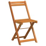 vidaXL Ensemble Bistro Pliable 5 Pièces en Bois Massif Acacia