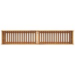 vidaXL Jardinière avec doublure 199x38 5x50 cm bois massif d'acacia