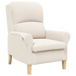 vidaXL fauteuil Crème 76 x 94 x 102 cm