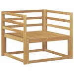 vidaXL Sofa de milieu extérieur Bois d'Acacia Massif Blanc
