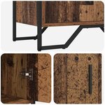 vidaXL Buffet Marron 78 x 35.5 x 74.5 cm Bois d'ingénierie