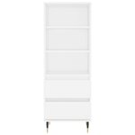 vidaXL Buffet haut Blanc 40x36x110 cm Bois d'ingénierie