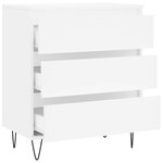 vidaXL Buffet Blanc 60x35x70 cm Bois d'ingénierie