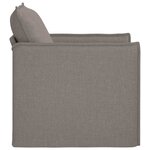 vidaXL Canapé Taupe 195 x 82 x 85 cm tissu