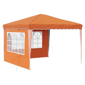 vidaXL Tente de fête pop-up 288 x 288 x 245 cm Orange Tissu Oxford