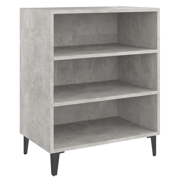 vidaXL Buffet gris béton 57x35x70 cm bois d'ingénierie