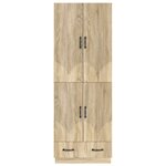 vidaXL Ensemble de Meubles 2 Pièces Chêne Sonoma Bois d'ingénierie