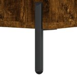 vidaXL Table de chevet chêne fumé 40x35x47 5 cm bois d’ingénierie