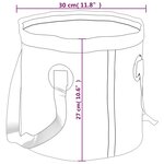 vidaXL Seaux pliables 2 Pièces bleu 20 L PVC