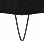 vidaXL Buffet avec tiroir Chêne noir 60 x 35 x 70 cm Bois d'ingénierie