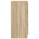 vidaXL Buffet chêne sonoma 37 5x35x76 cm bois d'ingénierie