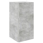 vidaXL Armoire d'angle Gris béton 33x33x67 cm Bois d'ingénierie