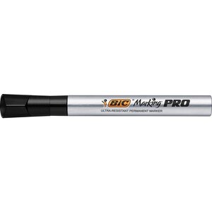 Marqueur Permanent Marking Pro Utilisation Extrême Pointe Ogive Noir BIC