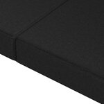 vidaXL Canapé-lit pliable 180 x 67 x 45 cm Noir