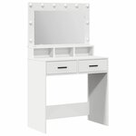 vidaXL Table de Toilette Blanc 79 x 41 x 135 cm Bois d'ingénierie
