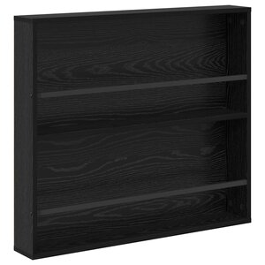vidaXL Étagère à magazines avec étagère Chêne noir 80 x 12 x 70 cm