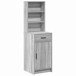 vidaXL Haut Armoire Sonoma gris 40 x 40 5 x 135 cm Bois d'ingénierie