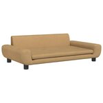 vidaXL Canapé pour enfants marron 100x54x33 cm velours