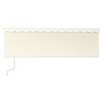 vidaXL Auvent automatique rétractable avec store 4x3 m Crème