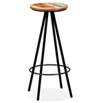 vidaXL Ensemble de bar 3 Pièces Bois de récupération massif