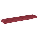 vidaXL Coussins de Palette pour Banc 2 Pièces Rouge Vin 180x40x8 cm Tissu Oxford