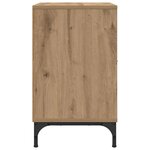 vidaXL Table de chevet avec tiroir chêne artisanal 49 x 36 x 61 cm