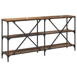vidaXL Table console Bois Ancien 160 x 30 x 75 cm Bois d'ingénierie