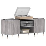 vidaXL Armoire à disques sonoma gris 121x38x48 cm bois d'ingénierie