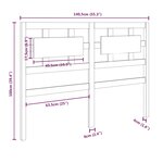 vidaXL Tête de lit blanc 140 5x4x100 cm bois massif de pin