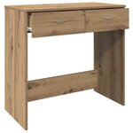 vidaXL Bureau chêne artisanal 80x40x75 cm bois d'ingénierie