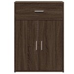 vidaXL Buffet chêne marron 60x30x84 cm bois d'ingénierie
