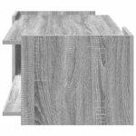 vidaXL Table basse Sonoma gris 90 x 50 x 33 cm Bois d'ingénierie