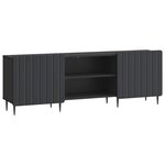 vidaXL Meuble TV Noir 150 x 31 x 52 cm Bois d'ingénierie