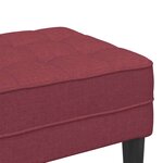 vidaXL banc Rouge bordeaux 113 x 57 x 39 cm tissu