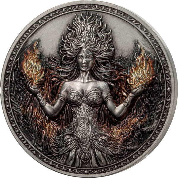 Monnaie FIRE Four Elements 1 Oz Argent 5 Cedis Ghana 2026 (PRÉCOMMANDE)