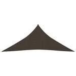 vidaXL Voile d'ombrage 160 g/m² Marron 3x3x3 m PEHD