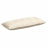 vidaXL Coussin de Dos Crème 120 x 50 cm Tissu en velours côtelé