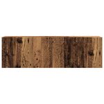 vidaXL Meuble TV mural vieux bois 100x30x30 cm bois d'ingénierie
