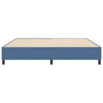 vidaXL Lit à ressorts Bleu 200 x 200 cm Tissu en velours côtelé