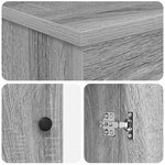 vidaXL Armoire de salle de bain Sonoma gris 54 x 41 x 70 cm