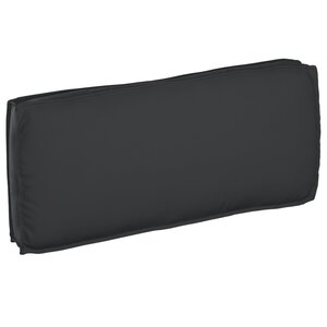 vidaXL Coussin pour assise / dossier de palette Noir 120 x 50 x 12 cm