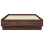 vidaXL Cadre de lit sans matelas chêne marron 90x190cm bois ingénierie