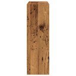 vidaXL Bibliothèque vieux bois 80x24x76 cm bois d'ingénierie